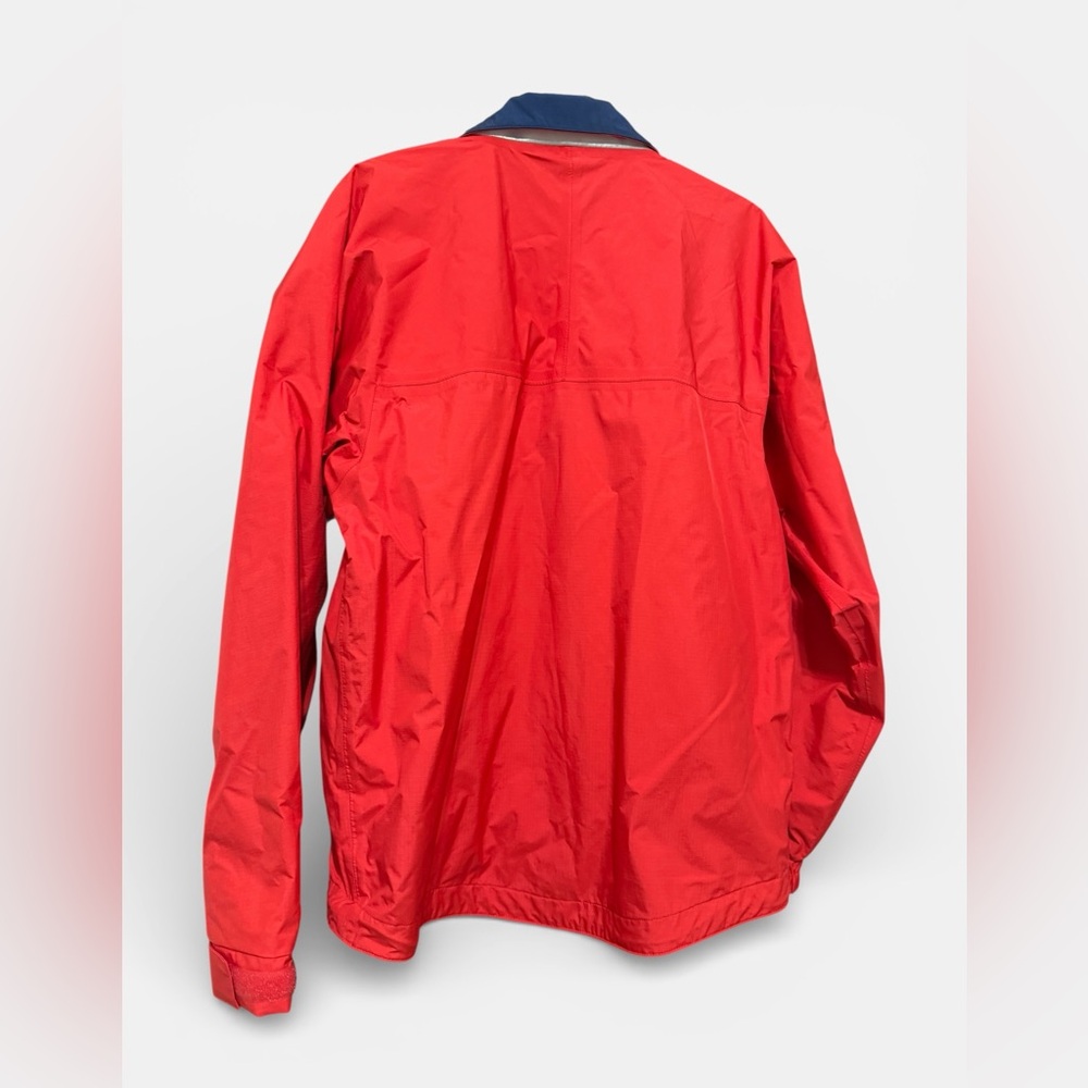Henri Lloyd Red Sailing Windbreaker Jacket with Navy Trim- Nautical - Picture 3 of 7